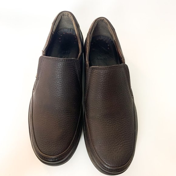 Memphisto brown leather slip on shoe loafer 11 - Picture 7 of 7